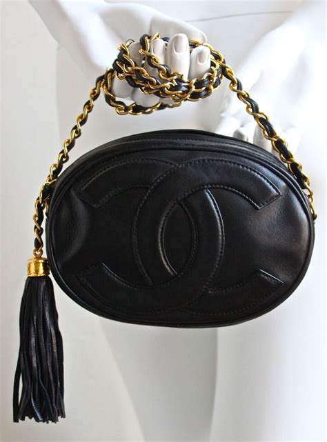 vintage chanel oval bag|authentic Vintage Chanel bags.